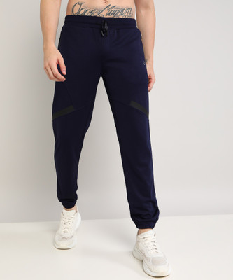 PROWL by TIGER SHROFF Solid Men Dark Blue Track Pants