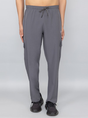 Pyro Spirit Solid Men Grey Track Pants