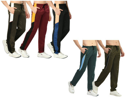 KAVYA Striped Men Multicolor Track Pants