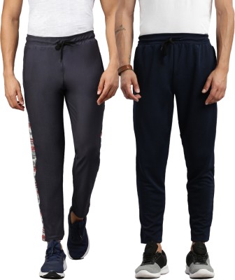 MADSTO Solid Men Grey, Dark Blue Track Pants