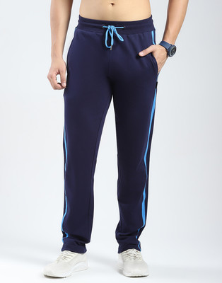 Rock.it Solid Men Blue Track Pants