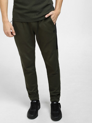 JACK & JONES Colorblock Men Green Track Pants