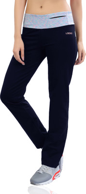 Laasa Sports Solid Women Blue Track Pants