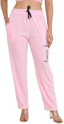 HARSHITA MART Printed Women Black Track Pants