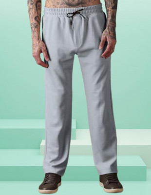 METRONAUT Solid Men Grey Track Pants
