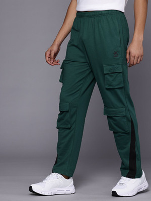 HRX by Hrithik Roshan Solid Men Green Track Pants