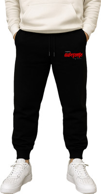 JUGULAR Printed Men Black Track Pants