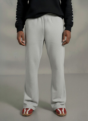 Dockstreet Solid Men Grey Track Pants