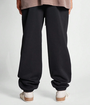 Dockstreet Solid Men Black Track Pants