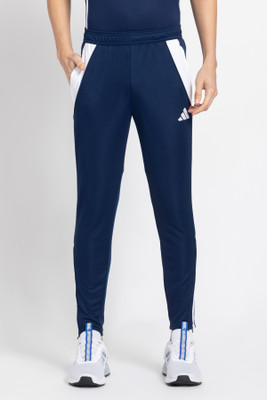 ADIDAS Printed Men Blue Track Pants