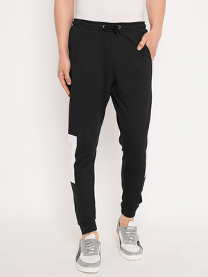 GET GOLF Colorblock Men Black Track Pants
