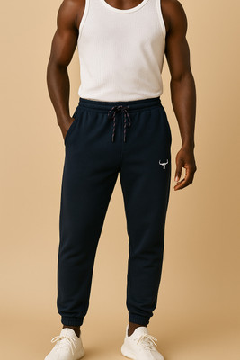 Ciudad Solid Men & Women Dark Blue Track Pants