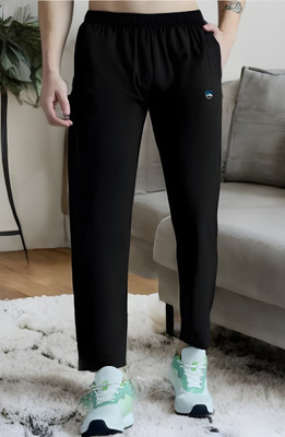 dm enterprises Solid Men Black Track Pants