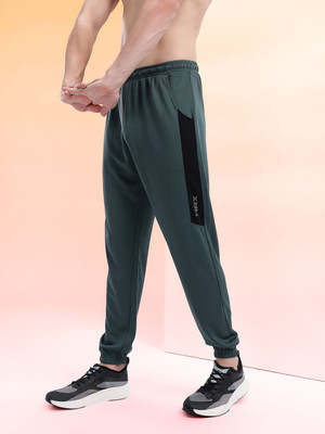 HRX by Hrithik Roshan Washed Men Green Track Pants