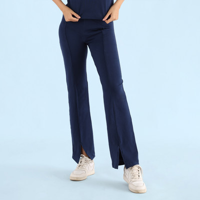 NITE FLITE Solid Women Dark Blue Track Pants