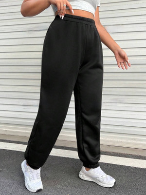 IRONDYE Loose Fit Women Black Trousers