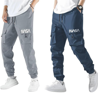 SUN BEAUTY FASHIONISTA HUB Printed Men Black, Blue Track Pants