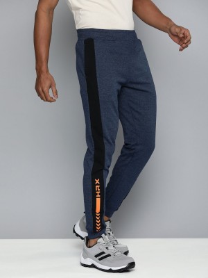 HRX by Hrithik Roshan Self Design Men Blue Track Pants