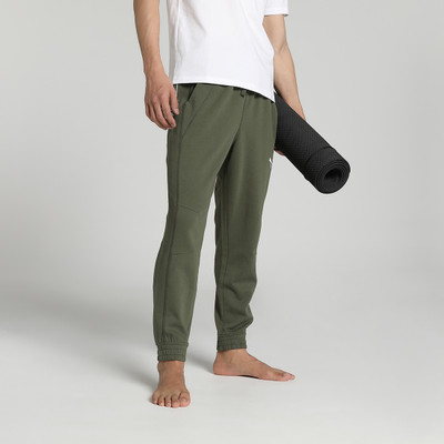 PUMA M STUDIO JOGGER PLASTIC FREE Solid Men Green Track Pants