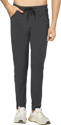 GLITO Solid Men Grey Track Pants