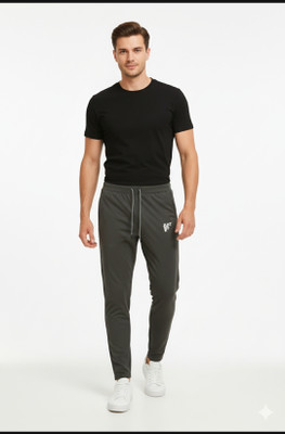 Mdcollecti Self Design Men Brown Track Pants