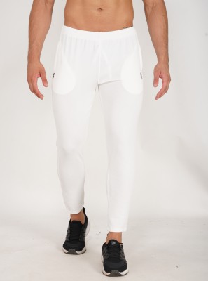 GOTO Solid Men White Track Pants