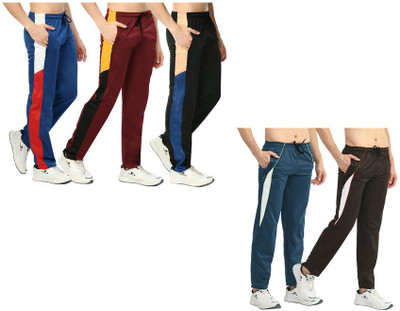 Indistar Solid Men Multicolor Track Pants
