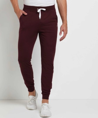 KILLER Solid Men Maroon Track Pants