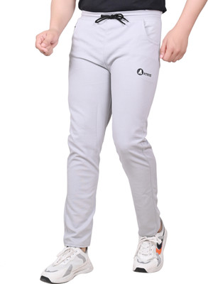 ANTRUE Self Design Men Grey Track Pants