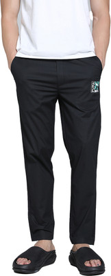 PUMA Solid Men Black Track Pants