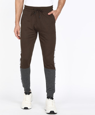 PETER ENGLAND Colorblock Men Brown Track Pants
