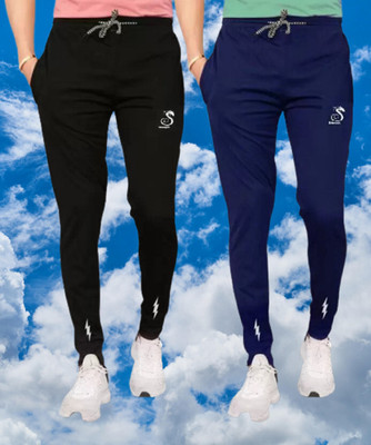 sonoiizeed hk Printed Men Black, Blue Track Pants