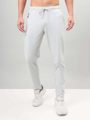 TECHNOSPORT Solid Men White Track Pants