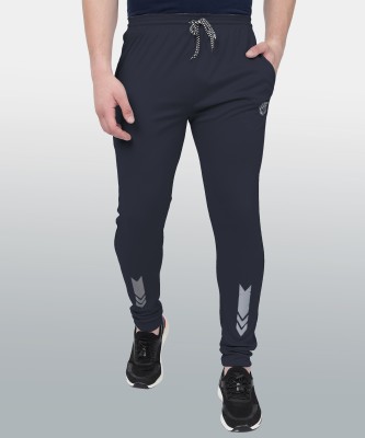 DonBaller Self Design Men Blue Track Pants