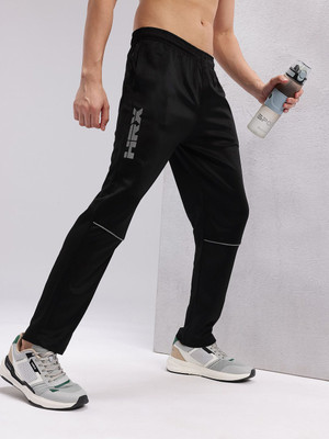 HRX by Hrithik Roshan Solid Men Black Track Pants