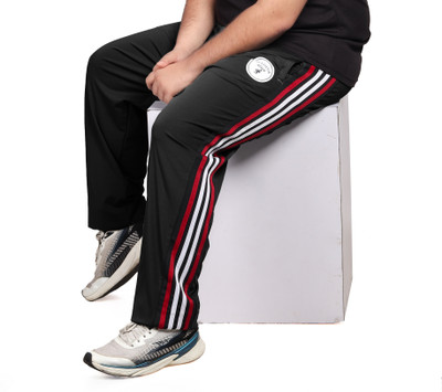 ADAAISTIC SPORTS Striped Men Black Track Pants