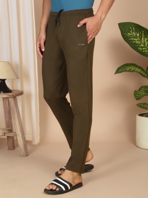 SWEET DREAMS Solid Men Olive Track Pants