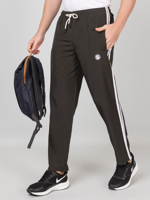 Pyro Spirit Self Design Men Olive Track Pants