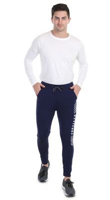 Toxic ADDICTION Self Design Men Blue Track Pants