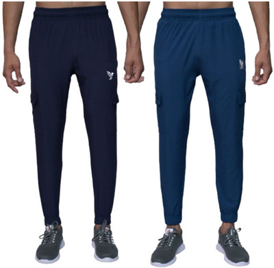 J FLISE Solid Men Multicolor Track Pants