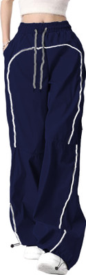 Tabadtod Loose Fit Women Dark Blue Trousers