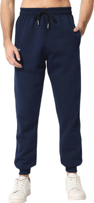 Fflirtygo Solid Men Dark Blue Track Pants