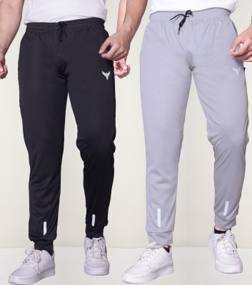 ZEEMBOOLI Solid Men Black, Grey Track Pants