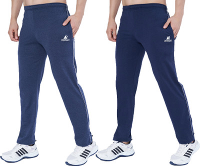 Diwazzo Solid Men Blue Track Pants