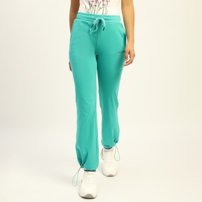 MADAME Solid Women Green Track Pants