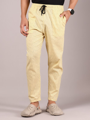 V-MART Printed Men Beige Track Pants