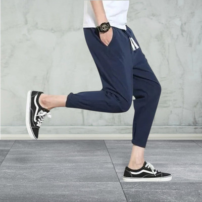 OHGORYY Solid Men Grey Track Pants