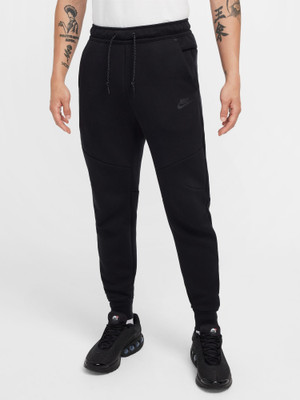 NIKE Solid Men Black Track Pants