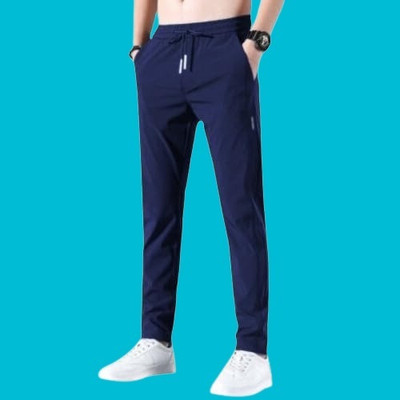 seri choice Solid Men Blue Track Pants
