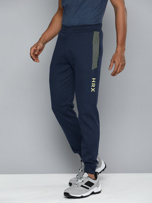 HRX by Hrithik Roshan Self Design Men Blue Track Pants